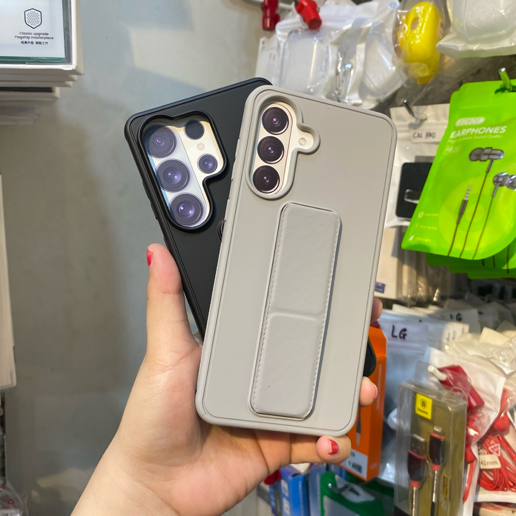 ขาตั้งพับซิลิโคน SKIN FRIENDLY PHONE Samsung A56/A36/A57/S25 Ultra/S26 Ultra Silicone STANDING HOLDE