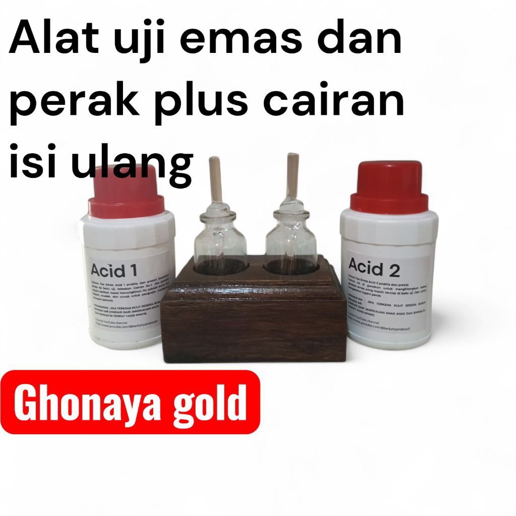 GOLD SILVER CHECK TOOL ขวดแก้วและถือ PLUS LIQUID 200ML