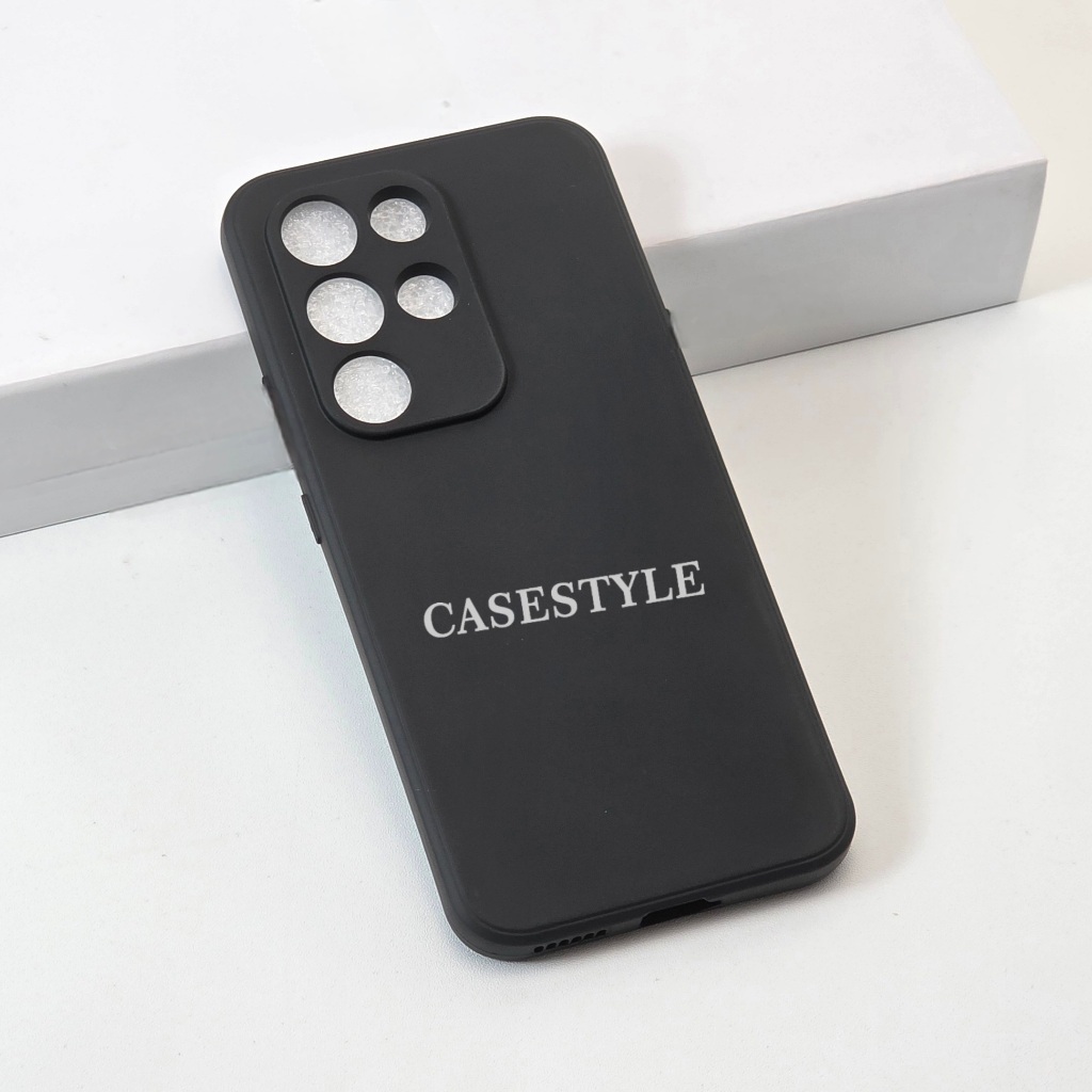 Case Itel S26 Ultra Itel S25 Itel S25 Ultra Itel S23 Plus Softcase Candy Macaron Square Black Plain 