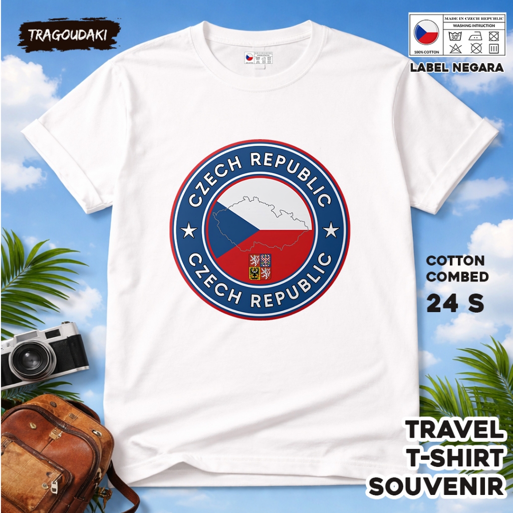 CZECH 31 SOUVENIR เสื้อยืดพร้อมแท็ก ASAL CZECH COTTON 24S SOUVENIR ของขวัญพรีเมี่ยม