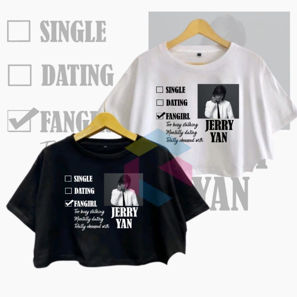 JERRY YAN FAN GIRL CROPTOP เสื้อยืด CROP TOP CONCERT FF F4 FEVER WORLD TOUR 2026 MANDARIN TAIWAN SIN