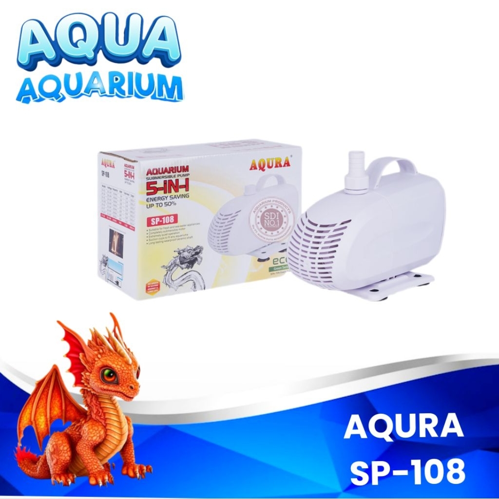 AQURA SP 108 ปลา POND PUMP ปั๊มน้ํา SUBMERSIBLE PUMP