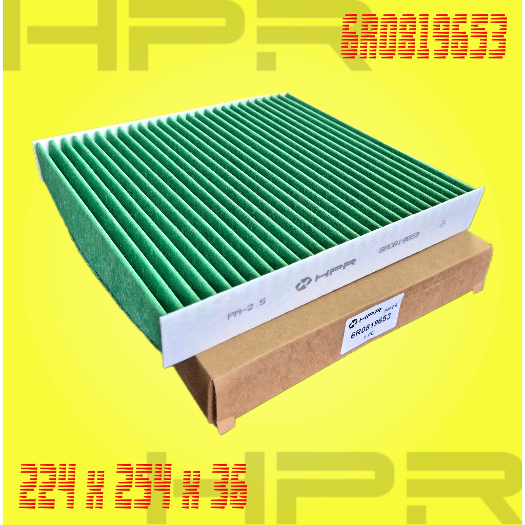 HPR Filter Cabin AC Carbon Air Filter PM 2.5 - Volkswagen VW Polo MK5 TSI MPI 1.2 1.4 1200cc 1400cc 