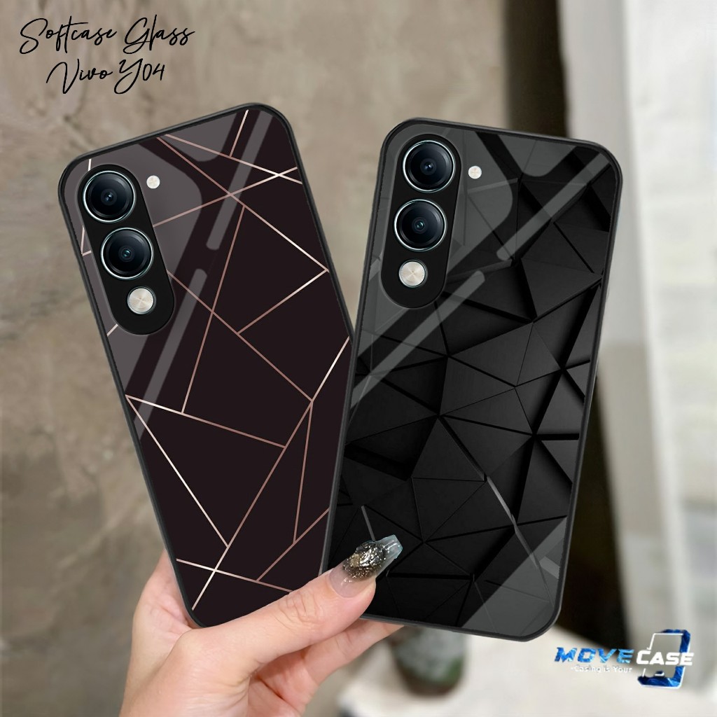 MV840 Softcase Glass VIVO Y04 - เคสซิลิโคน VIVO Y04 ล่าสุด - เคส VIVO Y04 ตัวป้องกันโทรศัพท์มือถือ