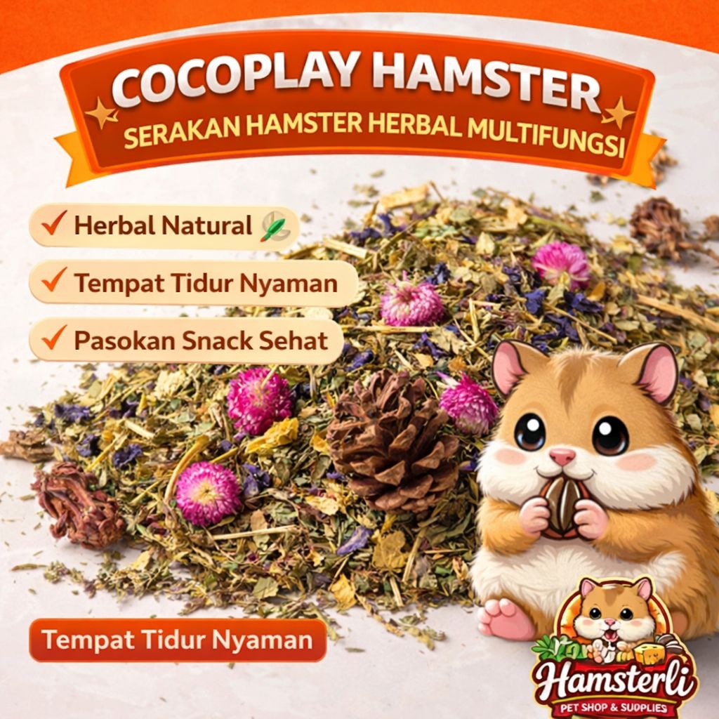 Cocoplay Hamster - La Coco Hamster Cage ตกแต่งป้องกันความเครียดและปลอดภัยสําหรับหนูแฮมสเตอร์ - Serak