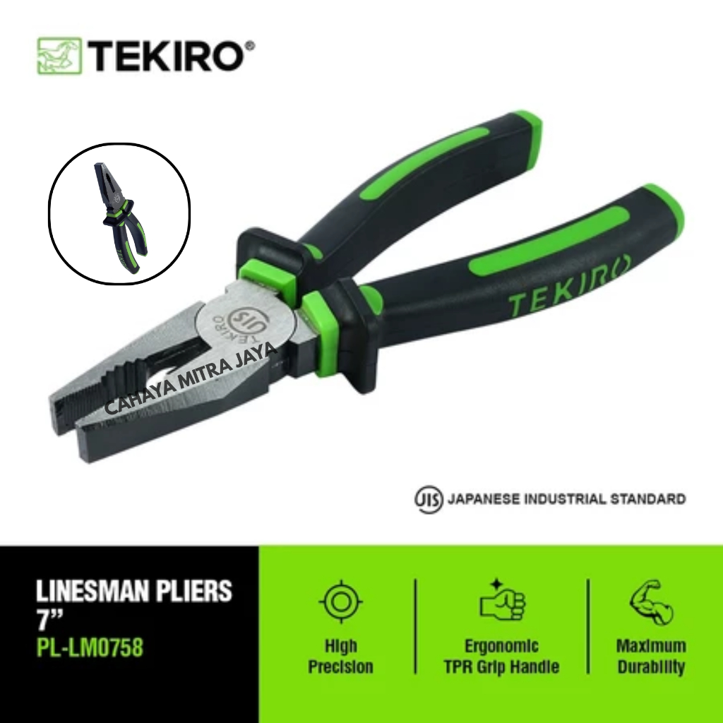 TEKIRO 7 INCH COMBINATION PLIERS (N - R) / COMBINATION PLIERS / เครื่องมือ - เครื่องมือ