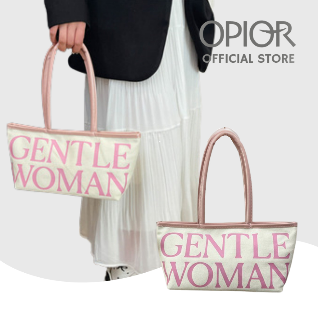 [OPIOR] Gentle Woman Bag สีชมพู | Gentle Woman Bag สีน้ําตาล | กระเป๋าสะพายไหล่ผู้หญิงอ่อนโยน