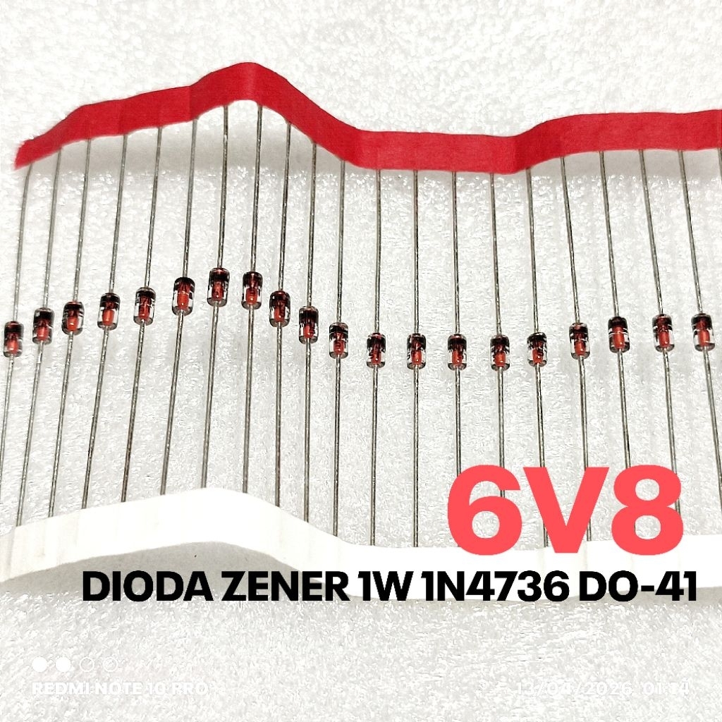 DIODE ZENER 1W 1WATT 6V8 6.8V 6.8V DIODE 1N4736 1N 4736 IN4736 IN 4736 DO-41 ST