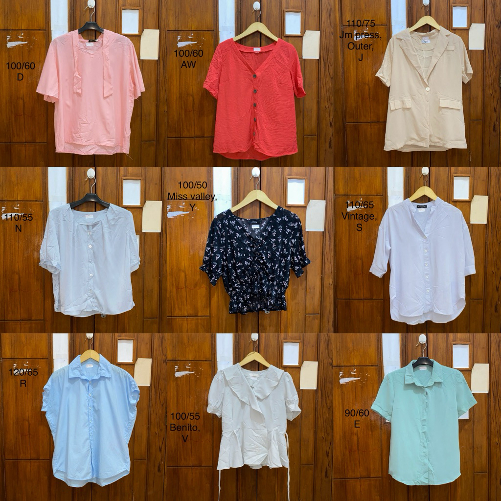KEMEJA เสื้อเชิ้ตแขนสั้นผู้หญิง BL2