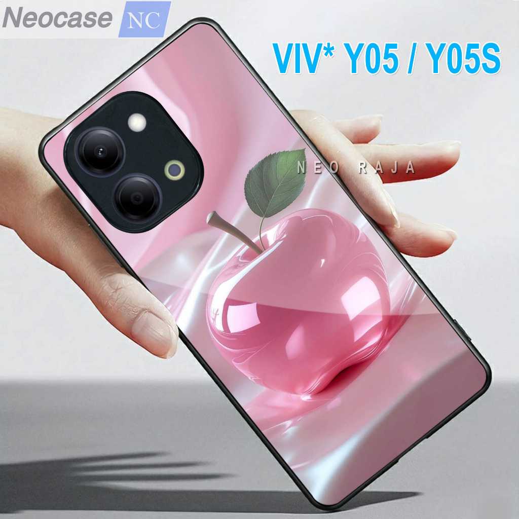 SoftCase Glass Kaca VIVO Y05 / Y05S - Casing HP VIVO Y05 / Y05S Case HP Y05 - N219