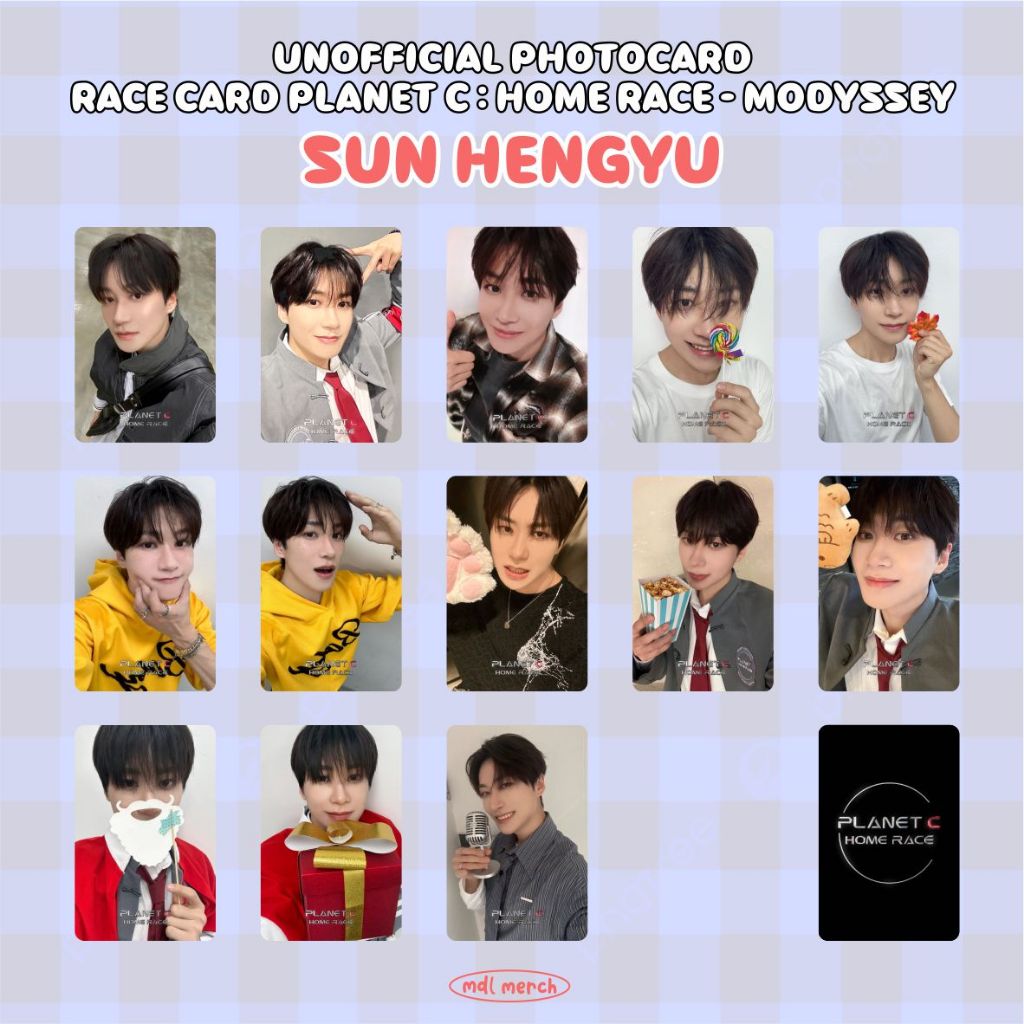 SUNOFFICIAL HENGYU / MODYSSEY / PLANET C HOME RACE / BOYS II PLANET / BOYS PLANET 2 / UN PHOTOCARD /