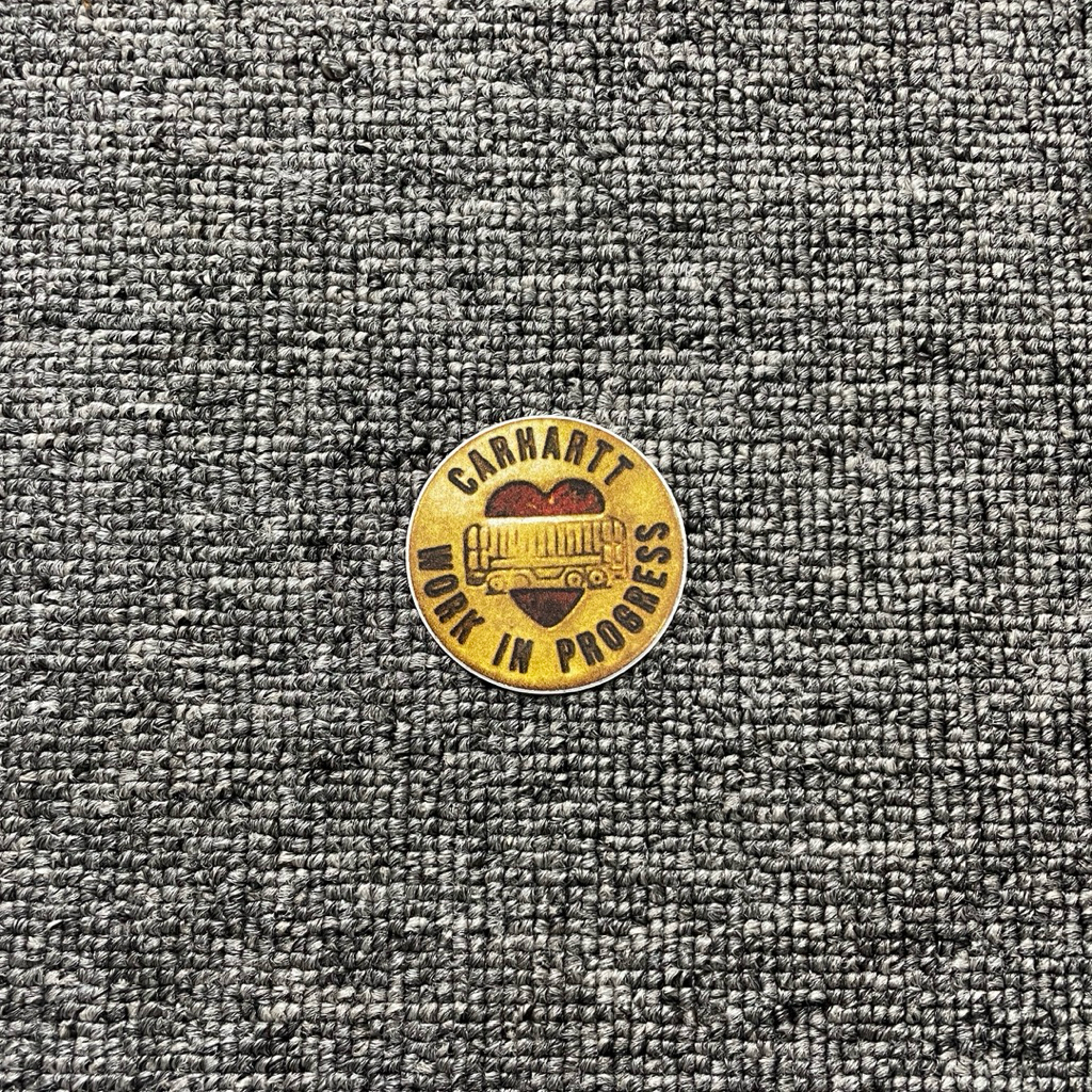 CARHARTT WIP BUTTON สติ๊กเกอร์โลโก้