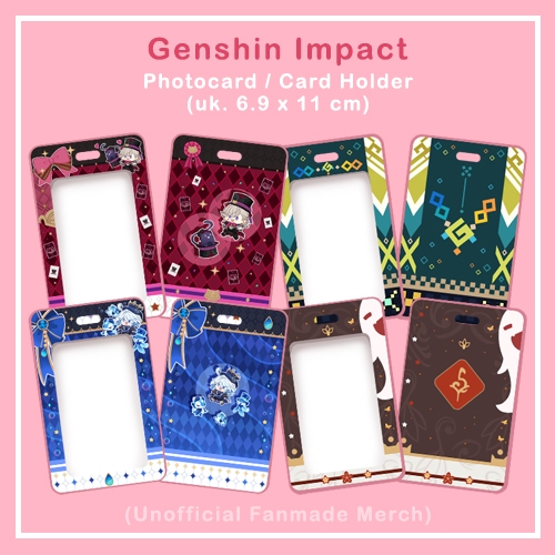 Photocard ID Card Holder สินค้า Genshin Impact [แกะกล่องอย่างเป็นทางการ]