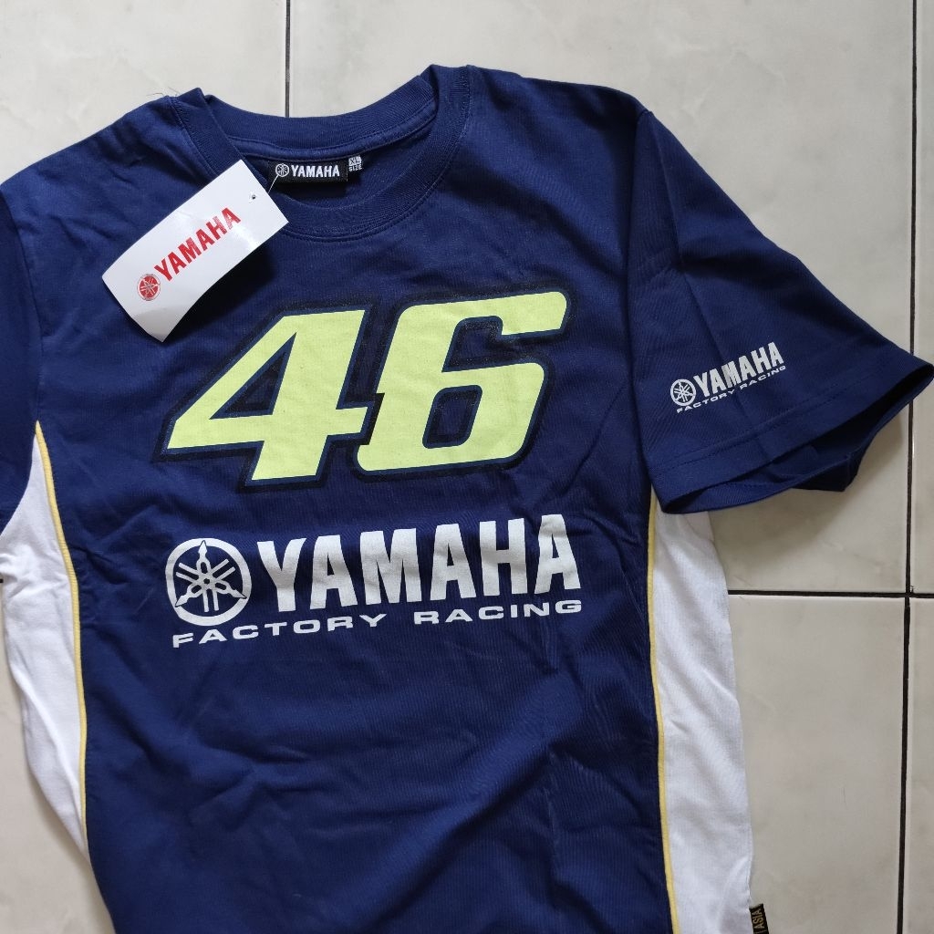 YAV-R46B0-3B-0X Kaos 46 Yamaha Factory Racing เครื่องแต่งกายดั้งเดิม ori YGP