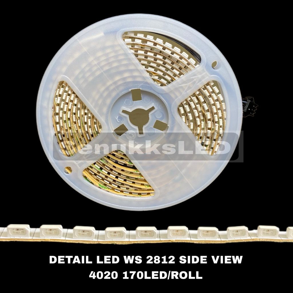 LED WS 2812 SIDE VIEW 4020, LED TOP VIEW 160, LED SIDE VIEW 144, LED 2812 BLACK PCB 144 สําหรับคิ้วไ