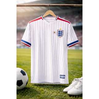 JERSEY BOLA ENGLAND PUTIH GARIS DRYFIT