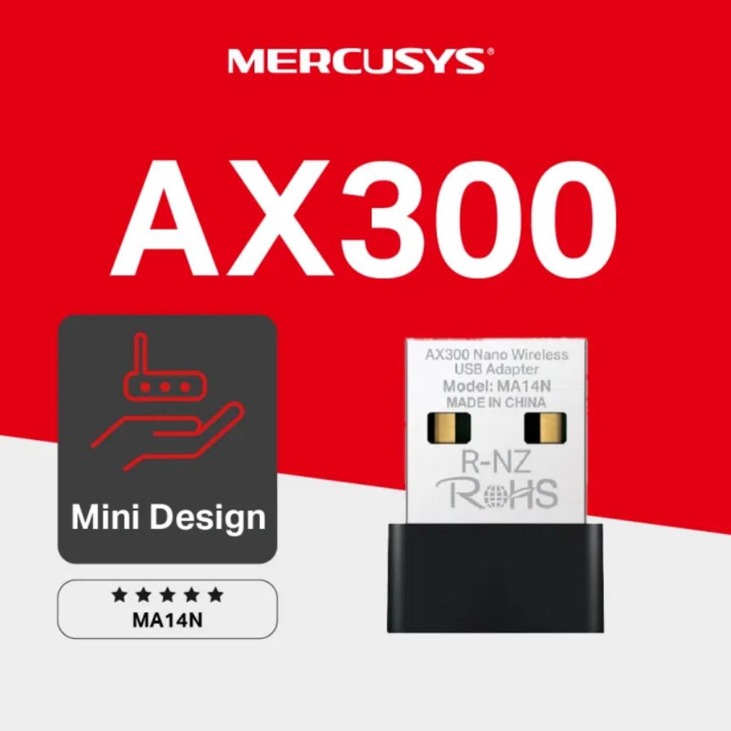MERCUSYS MA14N AX300 NANO อะแดปเตอร์ USB ไร้สาย