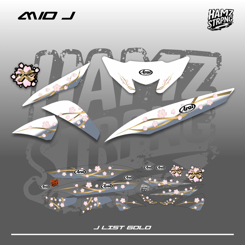 แถบใส Mio J Sakura Arai VZ Ram Livery