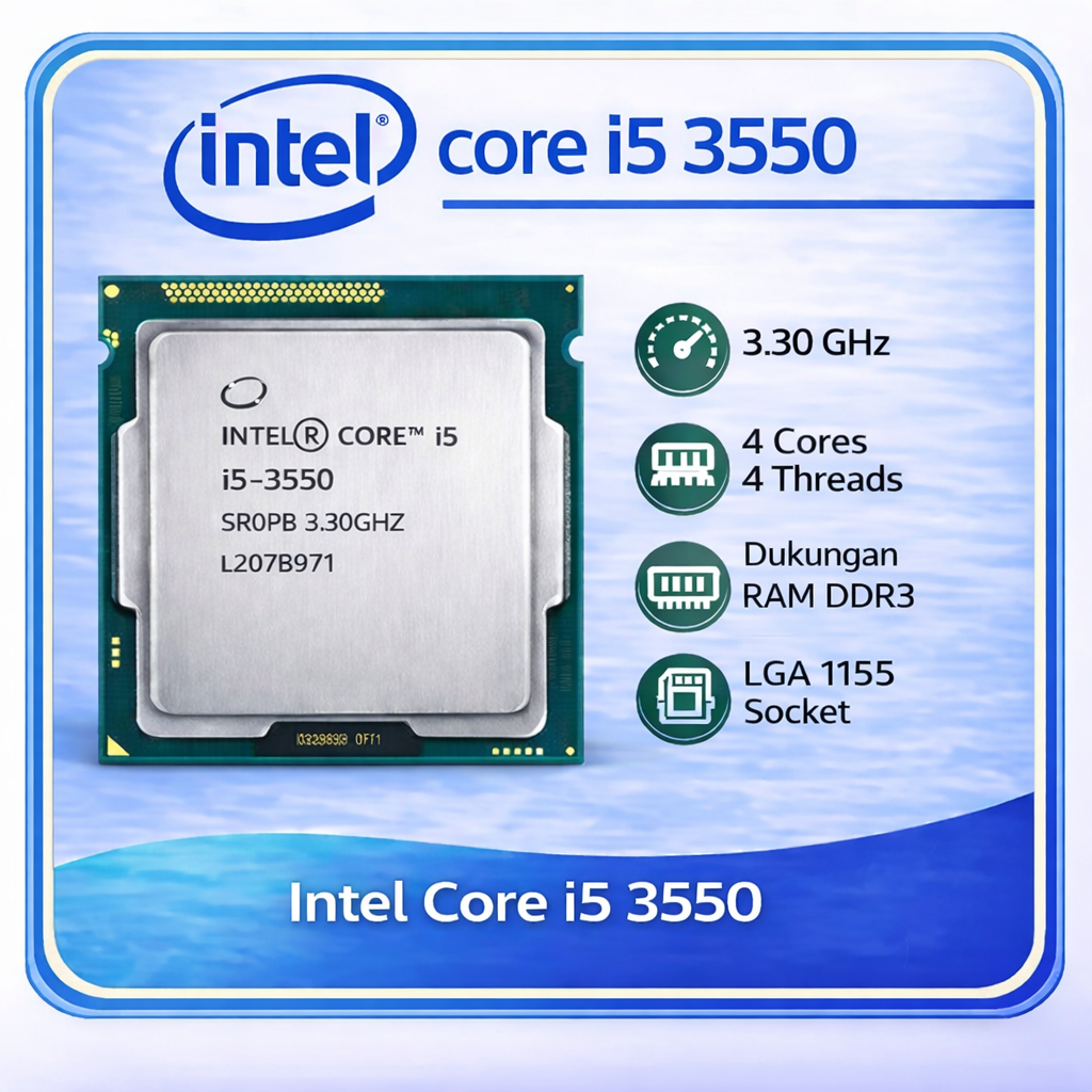 โปรเซสเซอร์ Intel Core i5 3550 | 3570 | 3570s LGA 1155 ( Core i5 GEN 3)