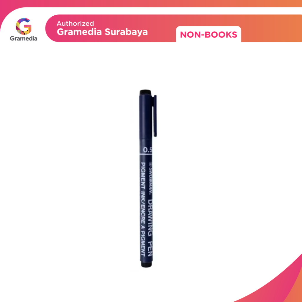 Gramedia Surabaya - SNOWMAN DRAW.PEN FT700-05 BLK