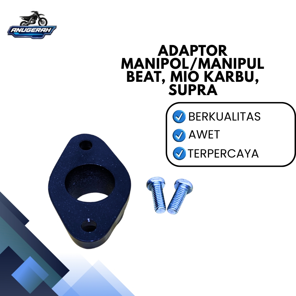 อะแดปเตอร์ Manipul/ Manipull Beat Mio Carbu Supra/Kharisma/Win/PE - การเชื่อมต่อยาง