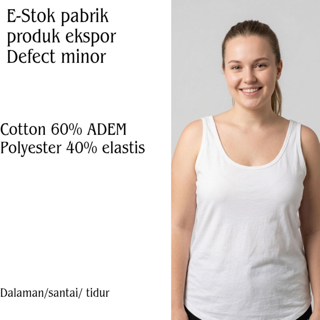 BRANDED OL- เสื้อยืดเสื้อกล้ามผู้หญิง NA-Y TAG LABEL OVERSIZE JUMBO- สีขาว TD175
