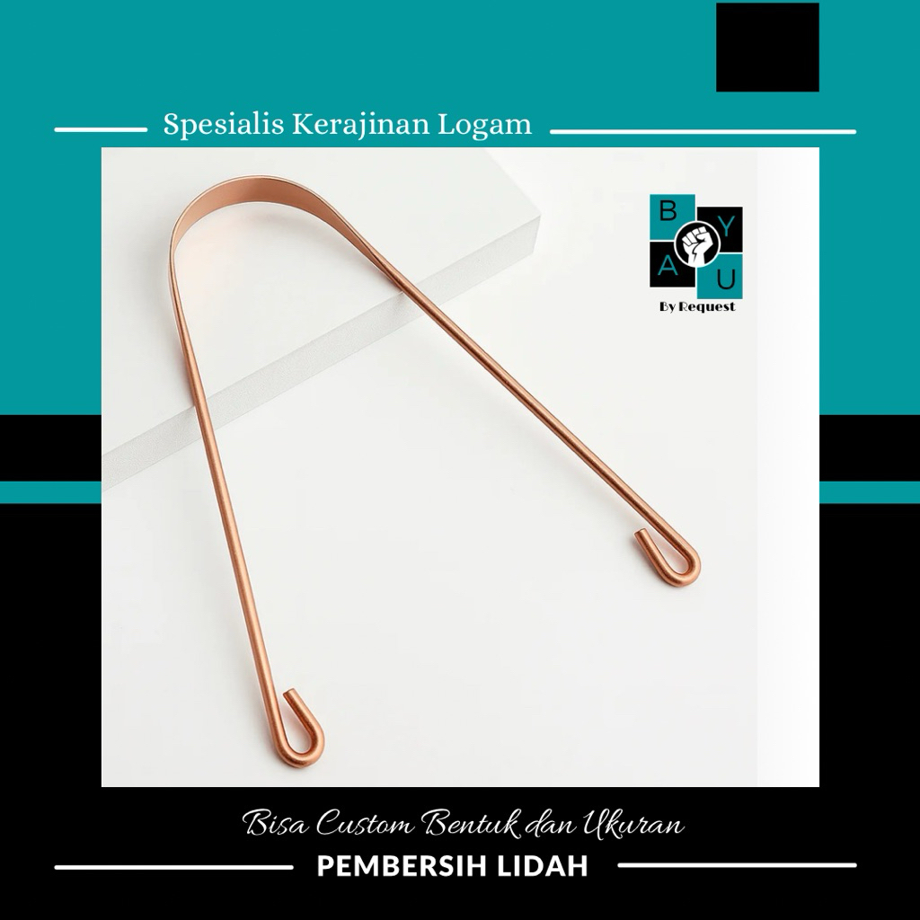 TONGUE CLEANER MADE OF PURE COPPER และ BRASS ปลอดภัย