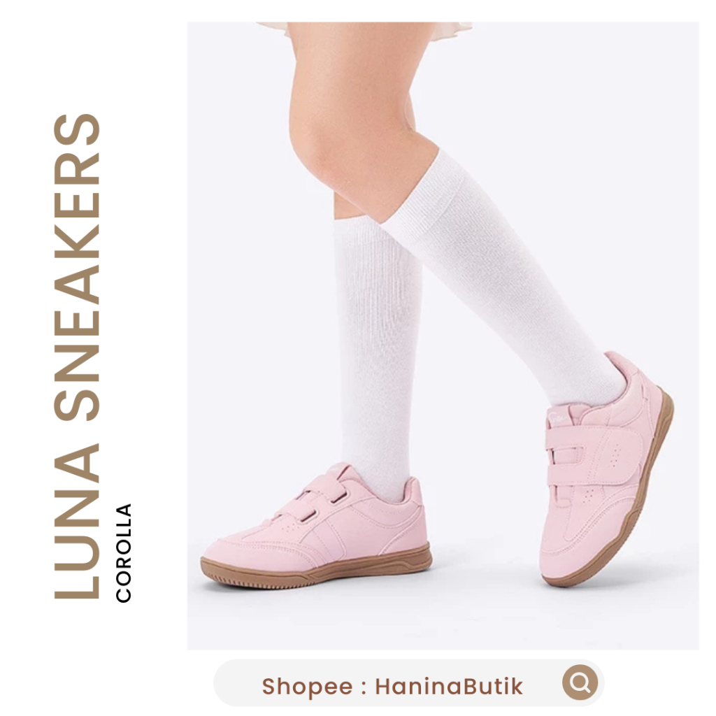 LUNA SNEAKERS | รองเท้าผ้าใบ LUNA STRAP PINK SIZE 39 โดย COROLLA