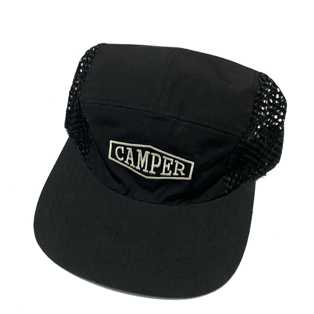 Ridge Line Kr Camper Mesh Five Panel Cap สีดํา OSFA