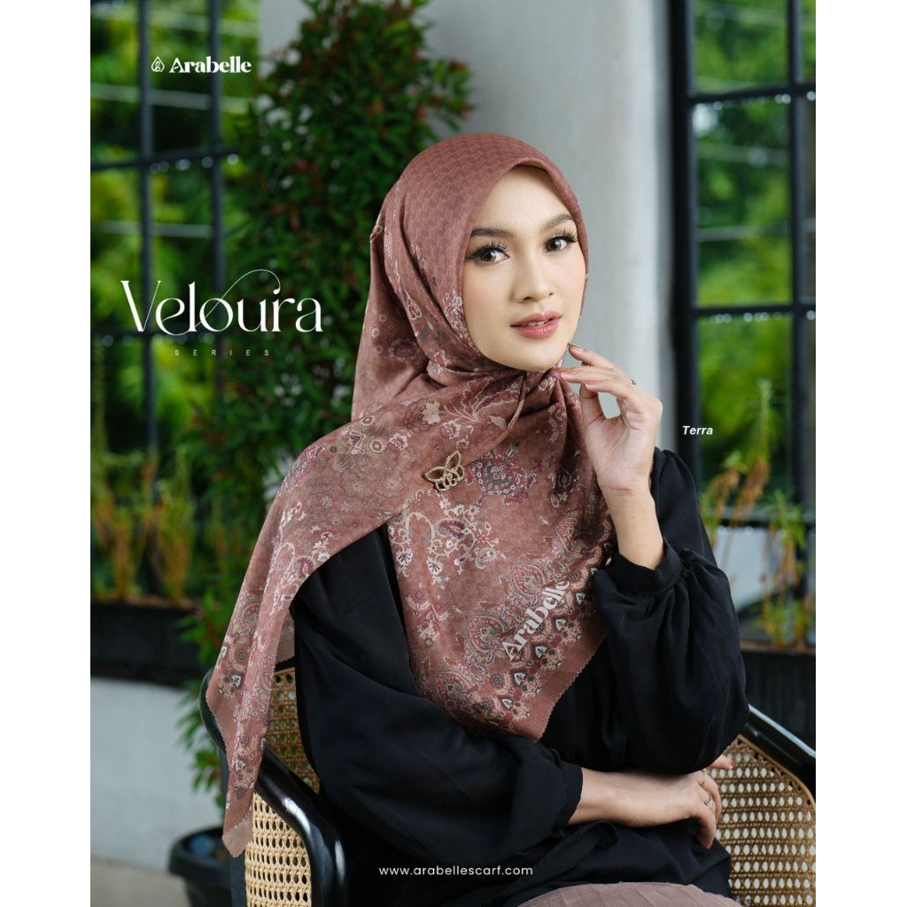 VELOURA SCARF ORIGINAL โดย ARABELLE SCARF • SCARF VEIL PATTERN •
