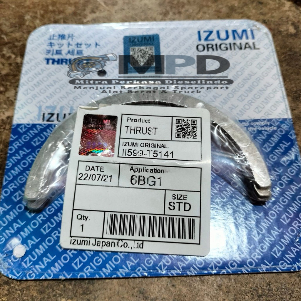 Hitachi Zaxis 200 210 ZX200 ZX210 เครื่องซักผ้าแรงขับ 6BG1 6BG1T Izumi JP