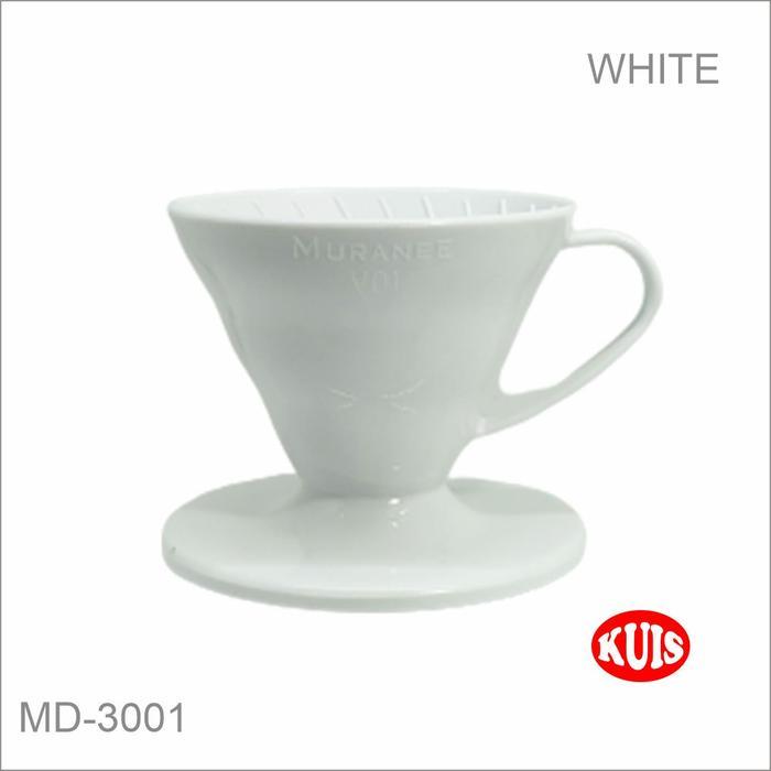 Muranee V60 Coffee Dripper V01P สีขาว