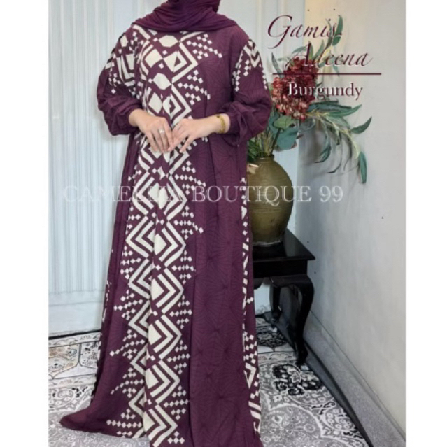GAMIS ADELA BURGUNDY BY CAMELLIA BOUTIQUE