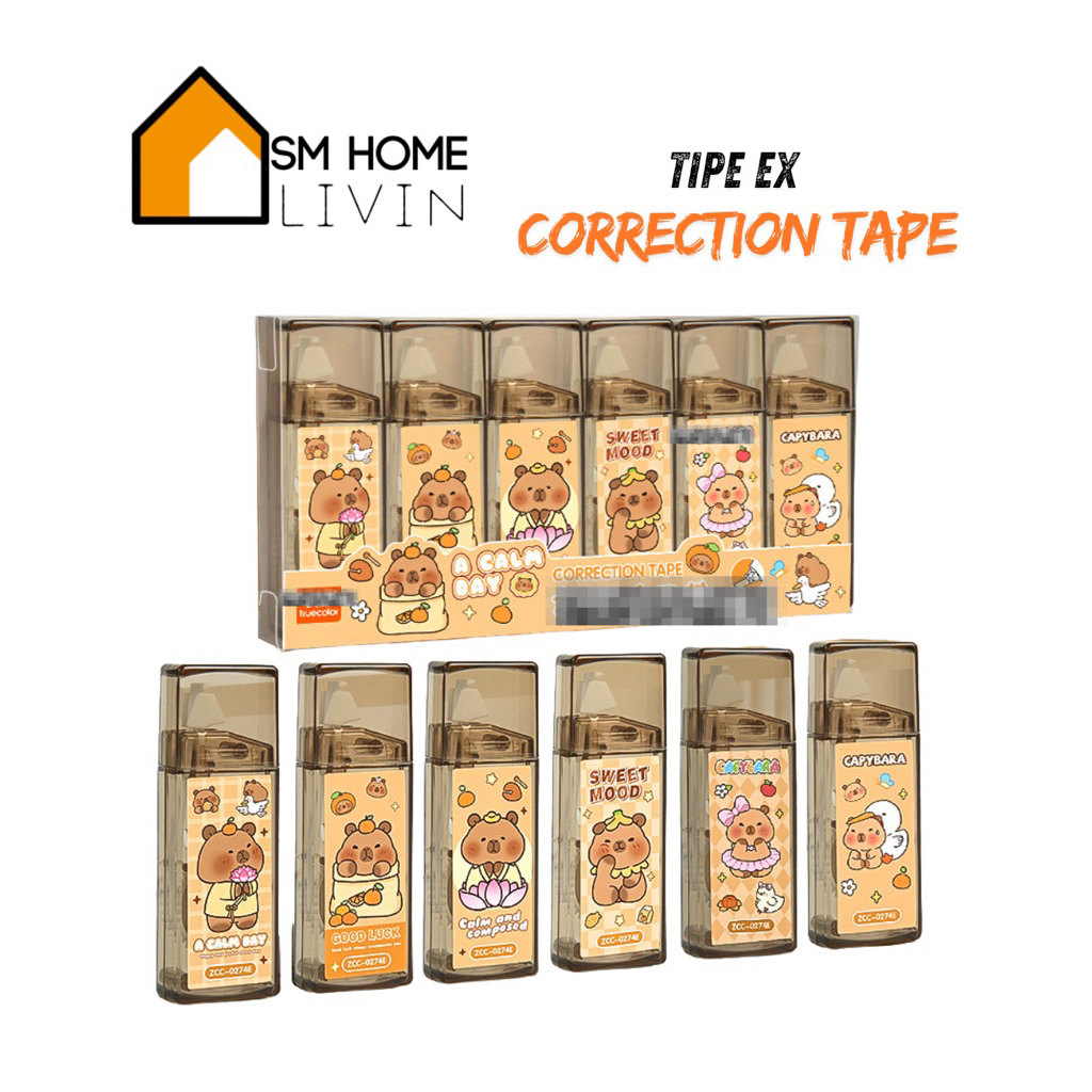 SMHOME- EX STIPO TYPE PAPER TYPE-EX CAPYBARA CUTE PREMIUM SQUARE MODEL