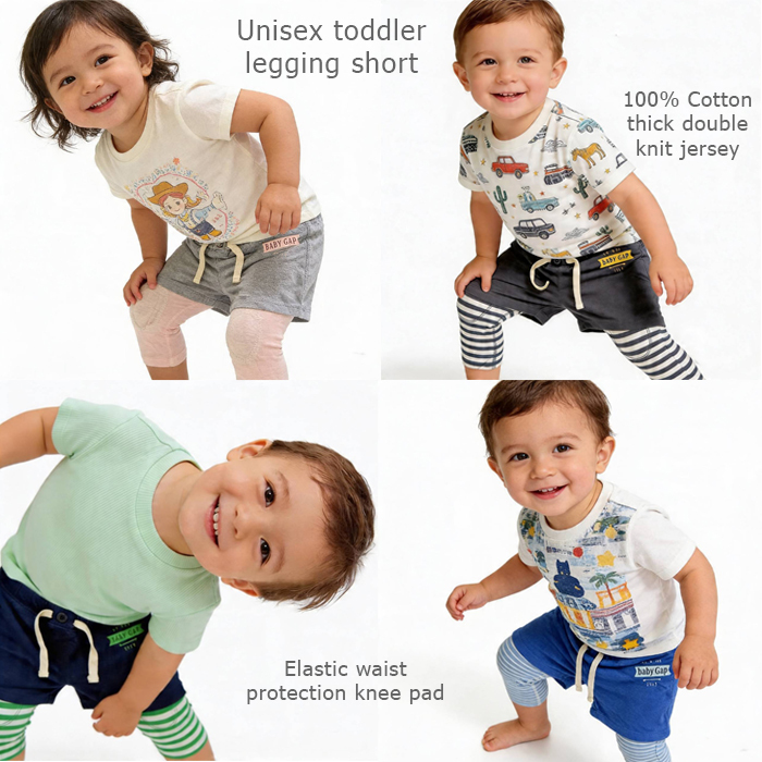 GAP stripe กางเกงขาสั้นเลกกิ้ง unisex