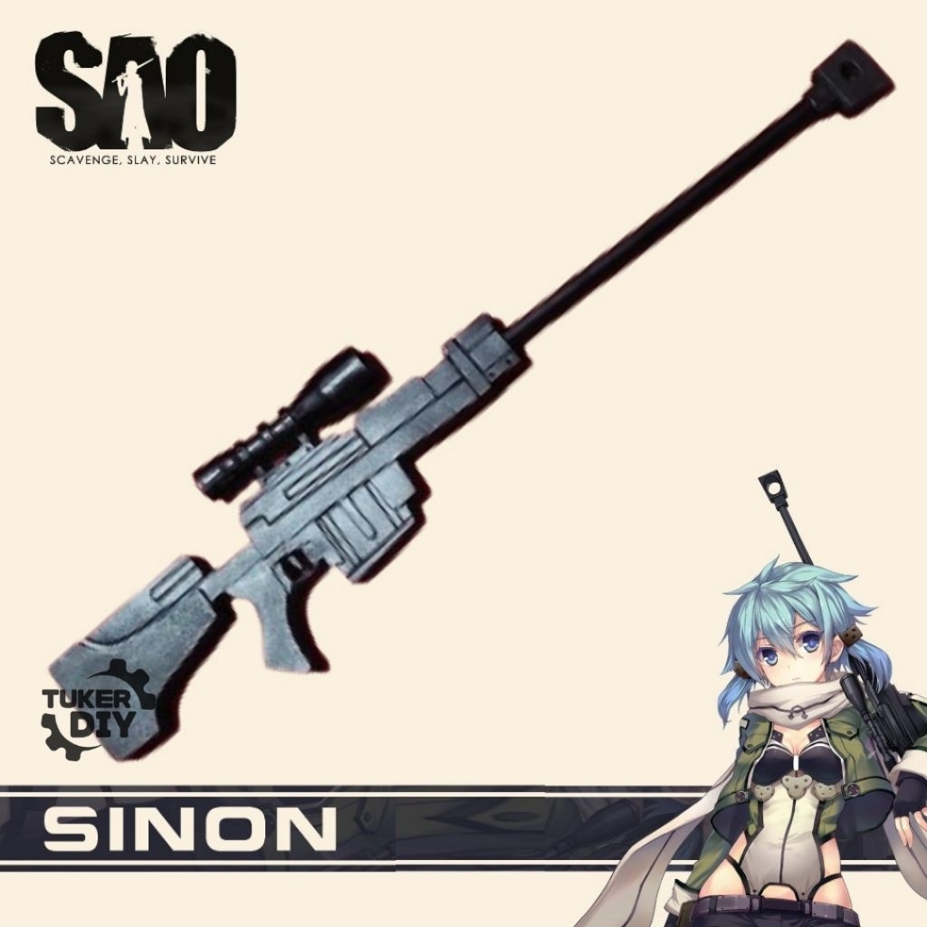อุปกรณ์ประกอบฉากสําหรับคอสเพลย์ Sinon SAO GGO Asada Shino PGM Ultima Ratio Hecate II