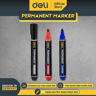 Deli Permanent Marker / Spidol Permanent Tinta Warna EDL-JH0X-E1