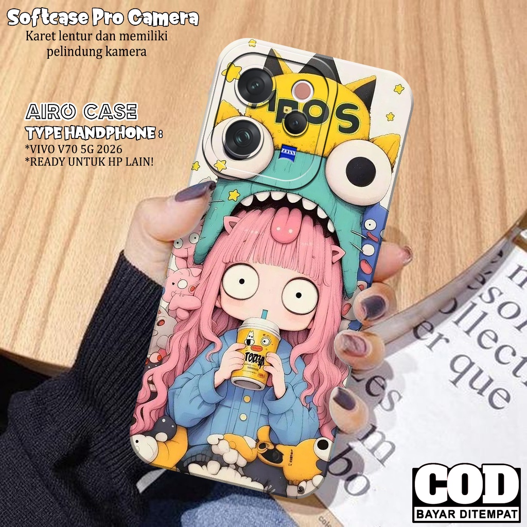 ล่าสุด VIVO V70 5G 2026 Softcase - เคสแฟชั่นการ์ตูน - เคสโทรศัพท์ VIVO V70 5G - เคส VIVO V70 5G - เค