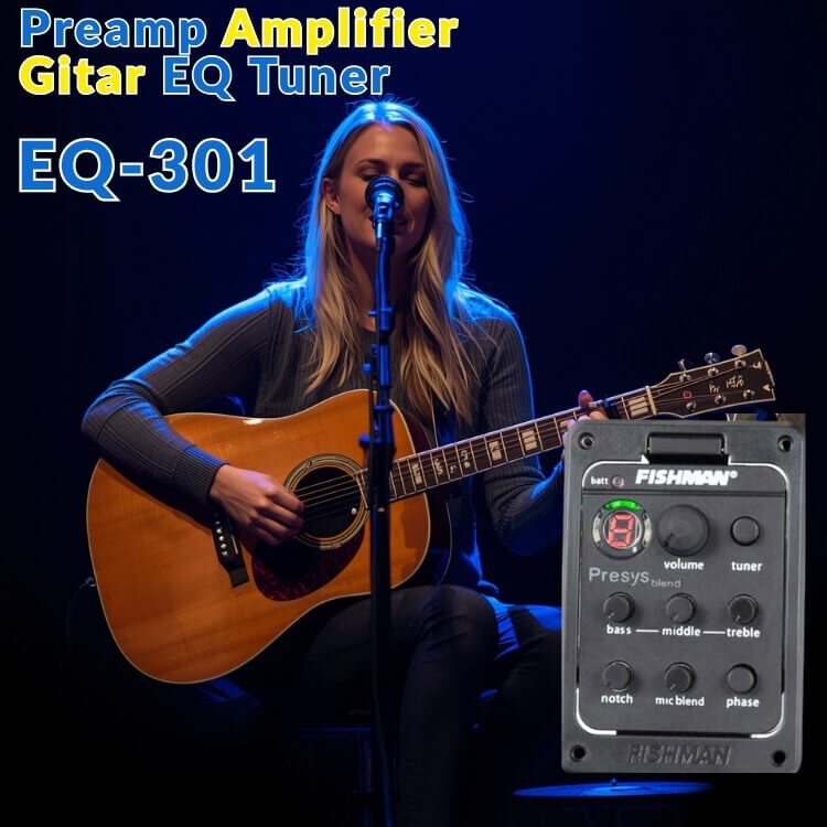 [WARRANTY] FISHMAN Preamp Amplifier Guitar EQ Tuner - EQ-201