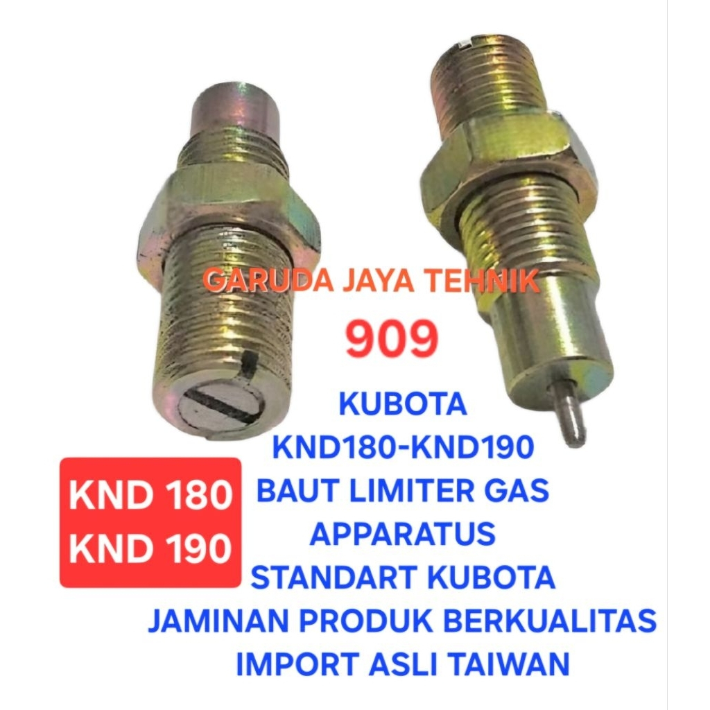 สลักเกลียวจํากัดแก๊ส น็อตจํากัดน้ํามันเชื้อเพลิง apparatus kubota KND180 KND190 KND 180 KND 190 รับป