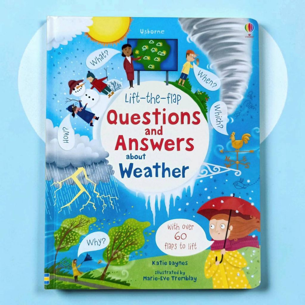 Usborne Lift-the-flap Questions และคําตอบเกี่ยวกับสภาพอากาศ