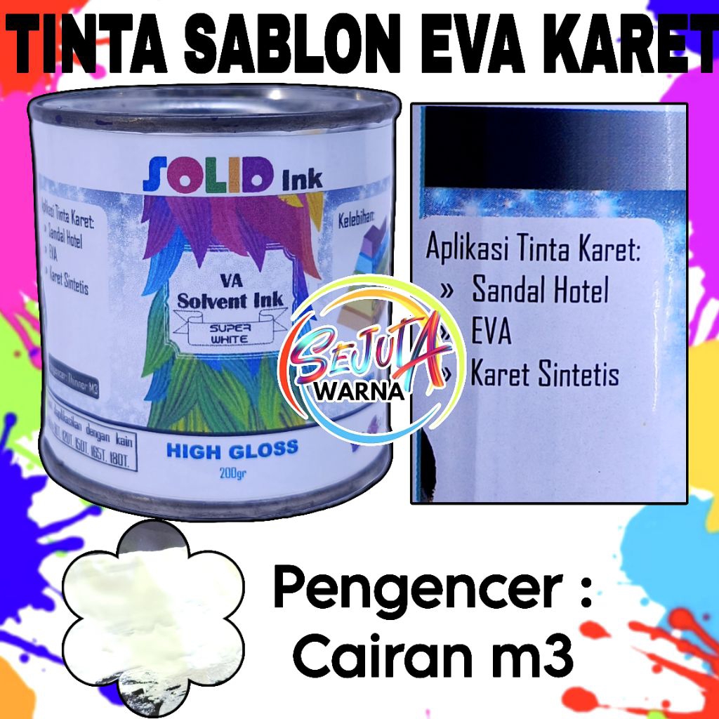 VA INK WHITE SPONGE SANDALS 200GR