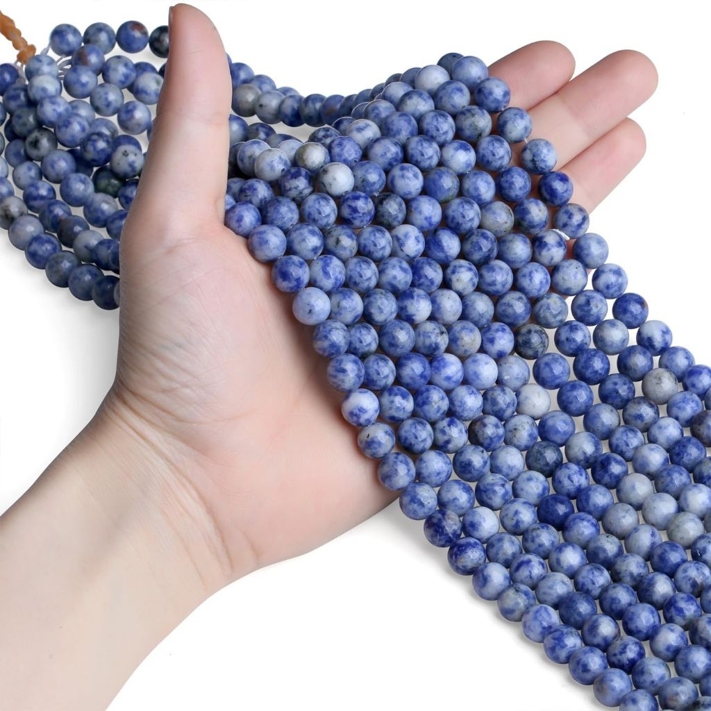 Blue Sodalite หินธรรมชาติ Lapiz Lazuli 4-12 มม