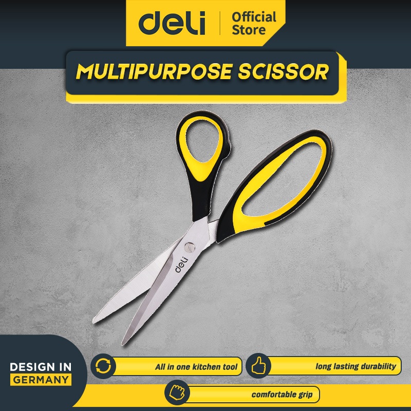Deli Tools กรรไกรอเนกประสงค์ สแตนเลส 4Cr13 210 มม. EDL358215