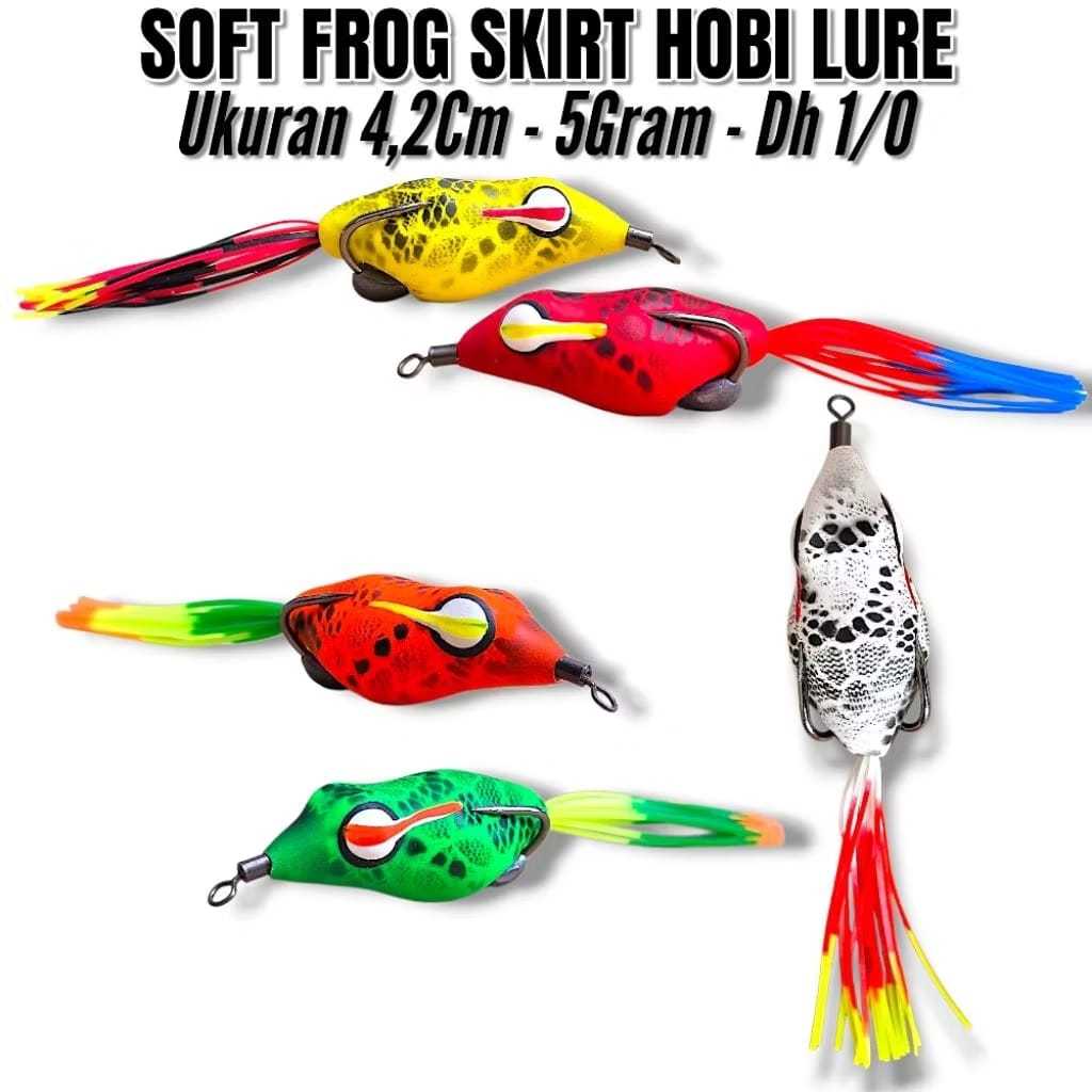SOFT FROG SKIRT HOBBY LURE SIZE 4.2CM - 5GRAM. การหล่อเหยื่อ