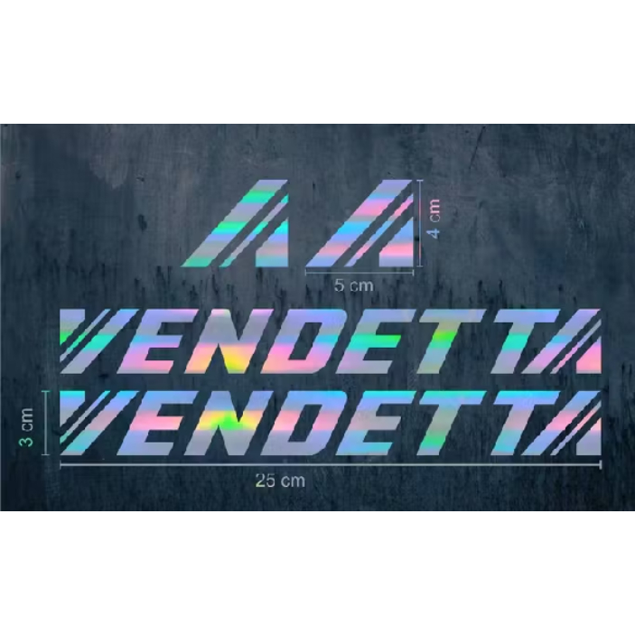 CUTTING STICKER Fixie Bike Sticker Vendetta Cutting Sticker Fixie Bike FREE CUSTOM