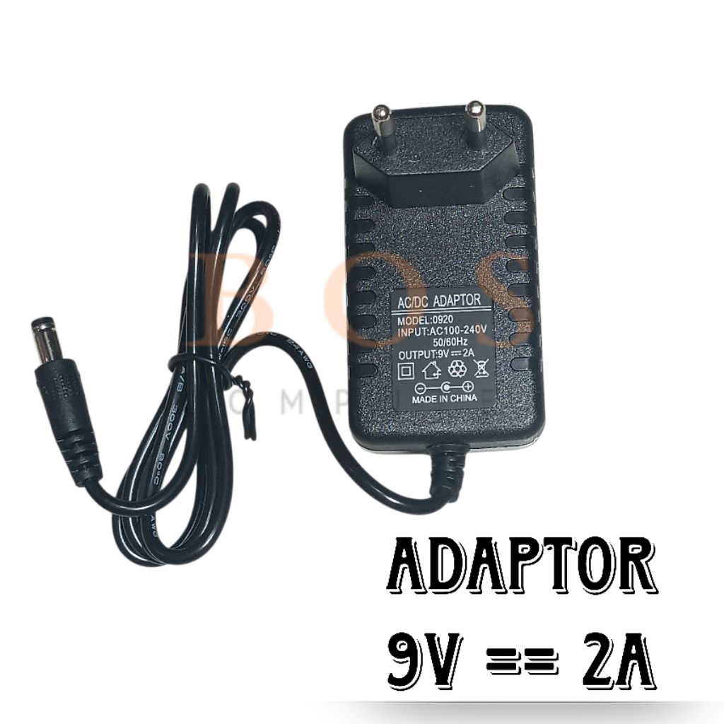 อะแดปเตอร์แปลงไฟ 9V 2A ADAPTER / 9V 2A