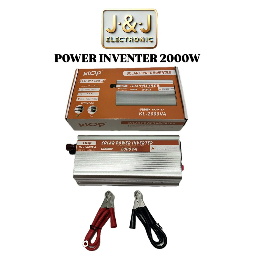 2000W 12V Power Inverter / 2000W DC 12V เป็น AC 230V อินเวอร์เตอร์