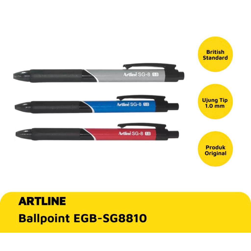 ปากกาลูกลื่น Artline EGB8810 / ปากกาลูกลื่น Artline 1 ชิ้น