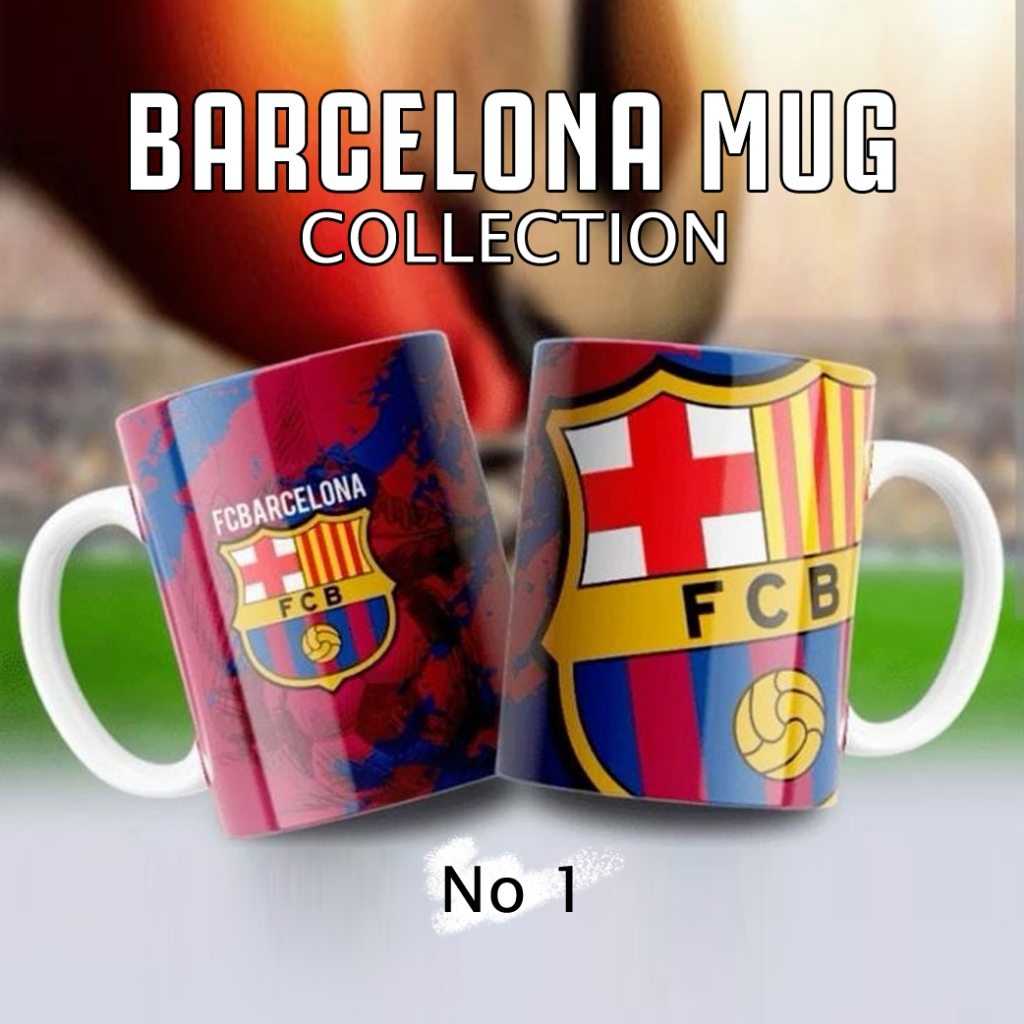 FC Barcelona Football Club Mug / Premium Barca Mug ทนความร้อน